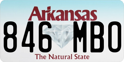 AR license plate 846MBO