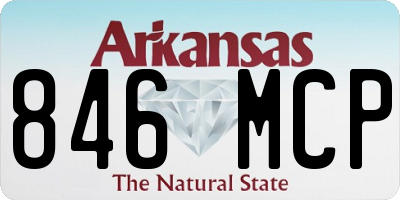 AR license plate 846MCP