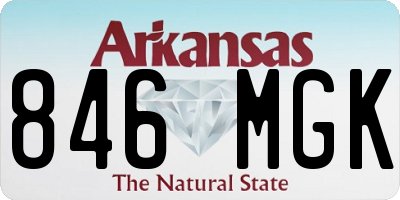 AR license plate 846MGK