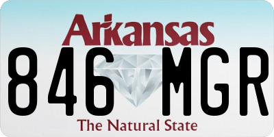 AR license plate 846MGR