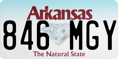 AR license plate 846MGY