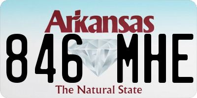 AR license plate 846MHE