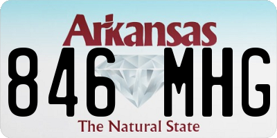 AR license plate 846MHG