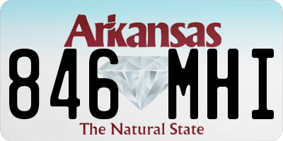 AR license plate 846MHI
