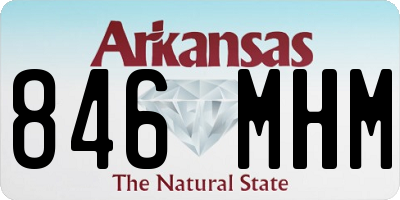 AR license plate 846MHM