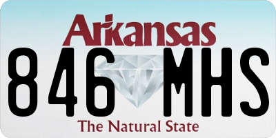 AR license plate 846MHS