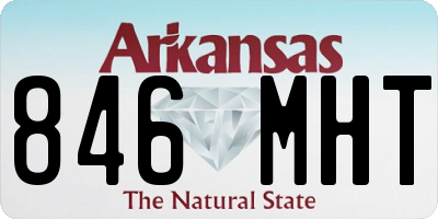 AR license plate 846MHT
