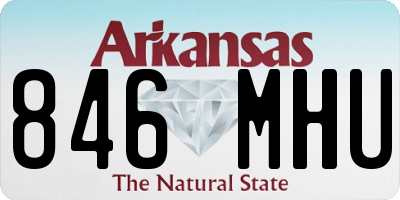 AR license plate 846MHU