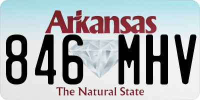 AR license plate 846MHV