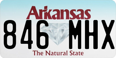 AR license plate 846MHX