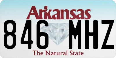 AR license plate 846MHZ