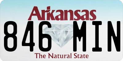 AR license plate 846MIN