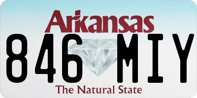 AR license plate 846MIY