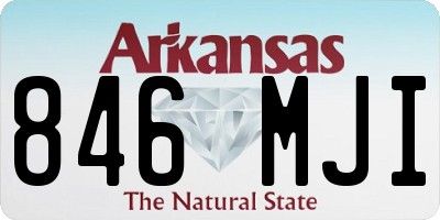 AR license plate 846MJI