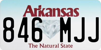 AR license plate 846MJJ