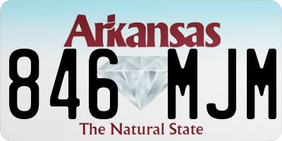 AR license plate 846MJM