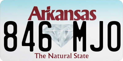 AR license plate 846MJO