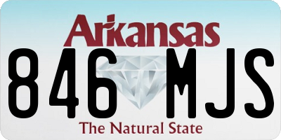 AR license plate 846MJS