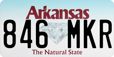 AR license plate 846MKR