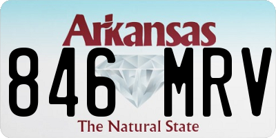 AR license plate 846MRV