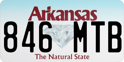 AR license plate 846MTB