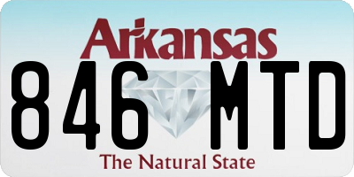 AR license plate 846MTD