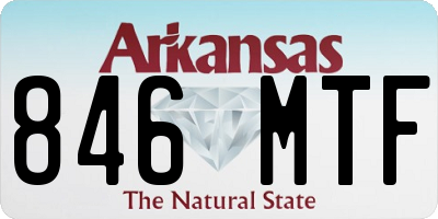 AR license plate 846MTF