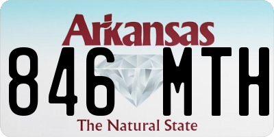 AR license plate 846MTH