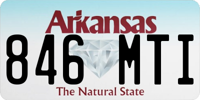 AR license plate 846MTI