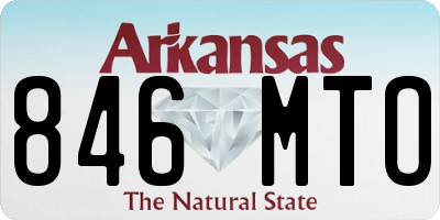 AR license plate 846MTO