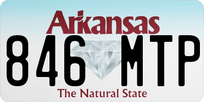 AR license plate 846MTP