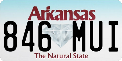 AR license plate 846MUI