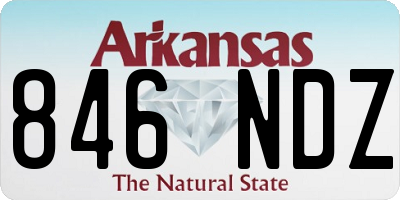 AR license plate 846NDZ