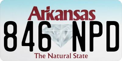 AR license plate 846NPD