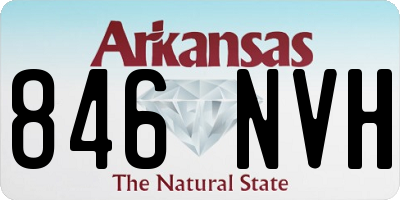AR license plate 846NVH