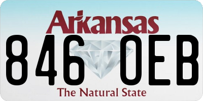AR license plate 846OEB