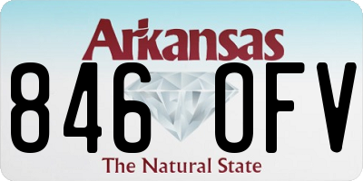 AR license plate 846OFV