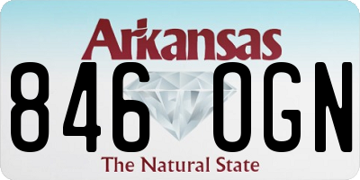 AR license plate 846OGN