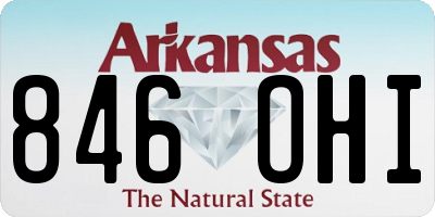 AR license plate 846OHI