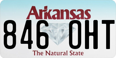AR license plate 846OHT