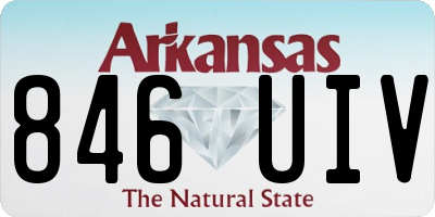 AR license plate 846UIV