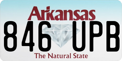 AR license plate 846UPB