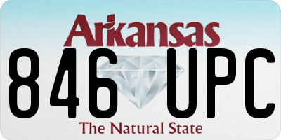 AR license plate 846UPC