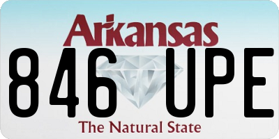 AR license plate 846UPE