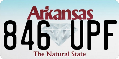 AR license plate 846UPF