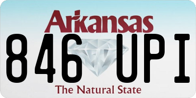 AR license plate 846UPI