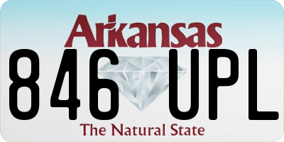 AR license plate 846UPL