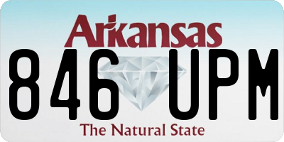 AR license plate 846UPM