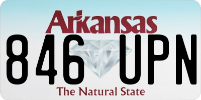 AR license plate 846UPN