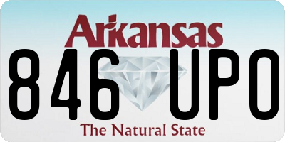AR license plate 846UPO